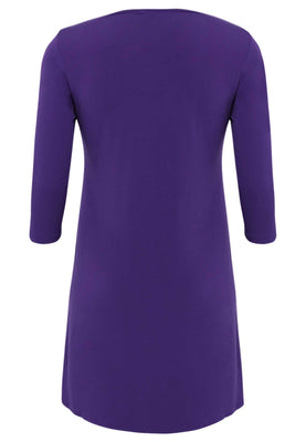 Dress A-line DOLCE - purple  - #5