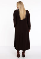 Dress Swing long sleeve DOLCE - brown - #3