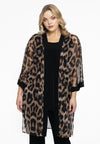 Kimono leopard - marron
