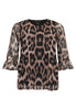 Shirt A-line LEOPARD - brown - #3