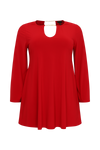 Tunic wide bottom with chain - red - #4