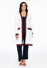 Cardigan contrast studs - white  - #2