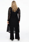 Dress long buttoned LACE - black - #3