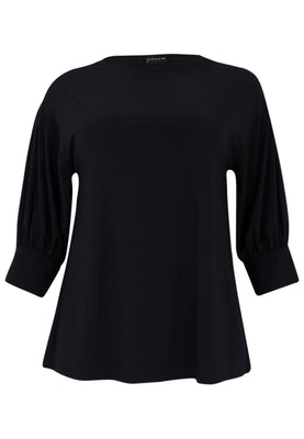 Tunic Square Puff Sleeve DOLCE - black  - #4