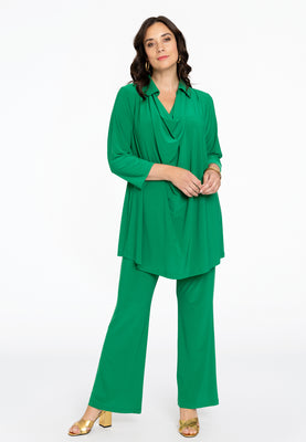 Tunic flare waterfall DOLCE - green  - #2