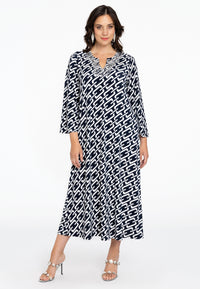 Dress V-neck COLLIER - blue - #2