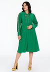 Dress buttoned DOLCE - green 