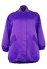 Bomber long SATIN - purple  - #4