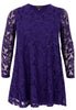 Tunic wide bottom LACE - purple  - #3