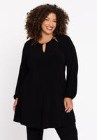 Tunic wide bottom cut-out DOLCE - black - #1