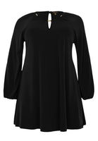 Tunic wide bottom cut-out DOLCE - black - #4