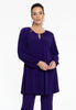 Tunic wide bottom cut-out DOLCE - purple 