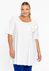 Tunic wide bottom CORSAGE - ecru