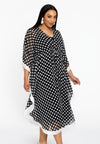 Kaftan DOTS - black