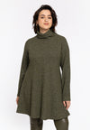 Tunique wide bottom rib - vert clair