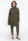 Tunique wide bottom rib - vert clair