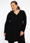Tunic wide bottom plisse tape DOLCE - black