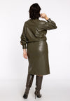Pencil skirt FAUX LEATHER - light green - #3