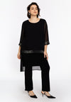 Dress with beads CHIFFON - black