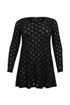 Tunic flare DENTEL - black 