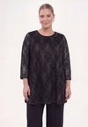 Tunique a-ligne silver lux - Noir