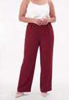 Pantalon relaxed cherry - rouge foncé