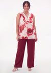 Pantalon relaxed cherry - rouge foncé