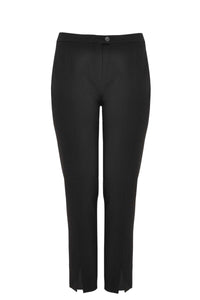 Trousers slit midfront - black - #1