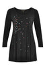 Shirt wide bot strass DOLCE - black - #4