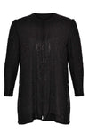 Jacket all over beaded silk - black - #4