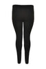 Legging half stretch leather - black  - #3