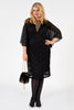 Dress lace voile sleeve - black  - #2