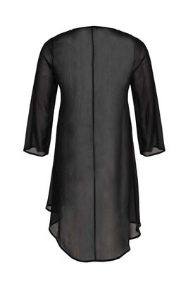 Blouse-jacket voile UNI - black  - #3