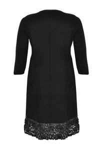 Dress leather roses stroke - black - #3