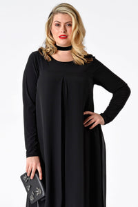 Dress chiffon layer DOLCE - black - #1