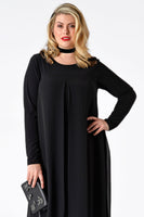 Dress chiffon layer DOLCE - black  - #1