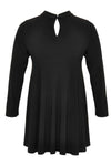 Tunic v-neck collar DOLCE - black - #3