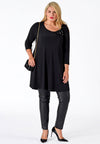 Tunic wide bottom beads DOLCE - black - #2