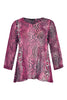 Tunic v-neck PINK SNAKE - pink - #3