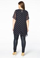 Blouse overlay DOTS - blue - #3