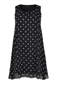 Dress sleeveless DOTS - blue - #4