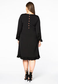 Dress ruffled COSI - black - #3