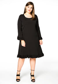 Dress ruffled COSI - black - #2