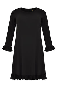 Dress ruffled COSI - black - #4