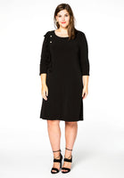 Dress buttoned frill DOLCE - black - #2