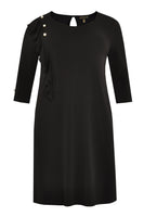 Dress buttoned frill DOLCE - black - #4