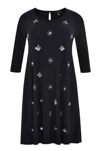 Dress beaded front DOLCE - blue - #4
