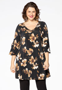 Tunic ROSE wide bottom - black - #1