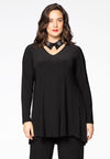 Tunic DOLCE strass collar - black 