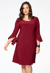 Dress DOLCE circle sleeve - red - #1